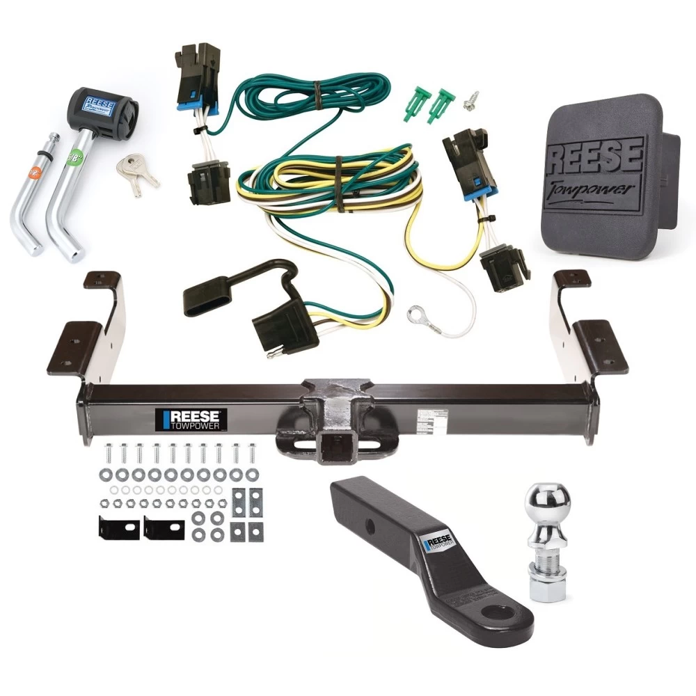 Reese Class V Trailer Tow Hitch For 03-24 Chevy Express GMC Savana 1500 2500 3500 Deluxe Package Wiring 2-5/16" Ball and Lock
