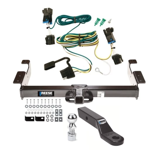 Reese Class V Trailer Tow Hitch For 03-27 Chevy Express GMC Savana 1500 2500 3500 Complete Package w/ Wiring and 2-5/16" Ball