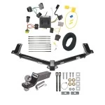 Reese Trailer Tow Hitch For 11-20 Dodge Journey w/LED Taillights Wiring and Ball Reese Trailer Tow Hitch For 11-20 Dodge Journey w/LED Taillights Wiring and Ball