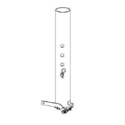 Bulldog Round Gooseneck Trailer Coupler 20,000 lbs GN24 Head 4" Inner Tube Only 2-5/16" Hitch Ball