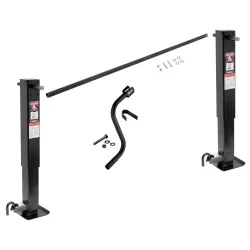 Bulldog Tandem Trailer Jack Landing Gear Set 24K Static 20K Lift Spring Return Drop Leg Complete System