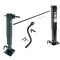 Bulldog Tandem 2-Speed 12,000 lbs Square Trailer Jack Drop Leg w/ Spring Return Planetary Gearbox 26" Lift w/ Crank and Cross Shaft