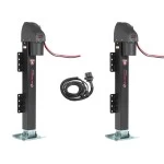 185400 185400 500379 Bulldog Bulldog 24K High Speed Dual Electric Powered Landing Gear Trailer Jack Velocity Series 24" Lift Tandem Remote Bulldog 24K High Speed Dual Electric Powered Landing Gear Trailer Jack Velocity Series 24" Lift w/ Tandem Remote