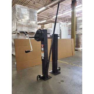 500150 Bulldog 24K 2-Speed Heavy Duty Tandem Square Trailer Jack Drop Leg Set w/ Spring Return 26" Lift w/ Cross Shaft Crank Handle Traditional Gearbox Bulldog 24K 2-Speed Heavy Duty Tandem Square Trailer Jack Drop Leg Set w/ Spring Return 26" Lift w/ Cross Shaft Crank Handle Traditional Gearbox