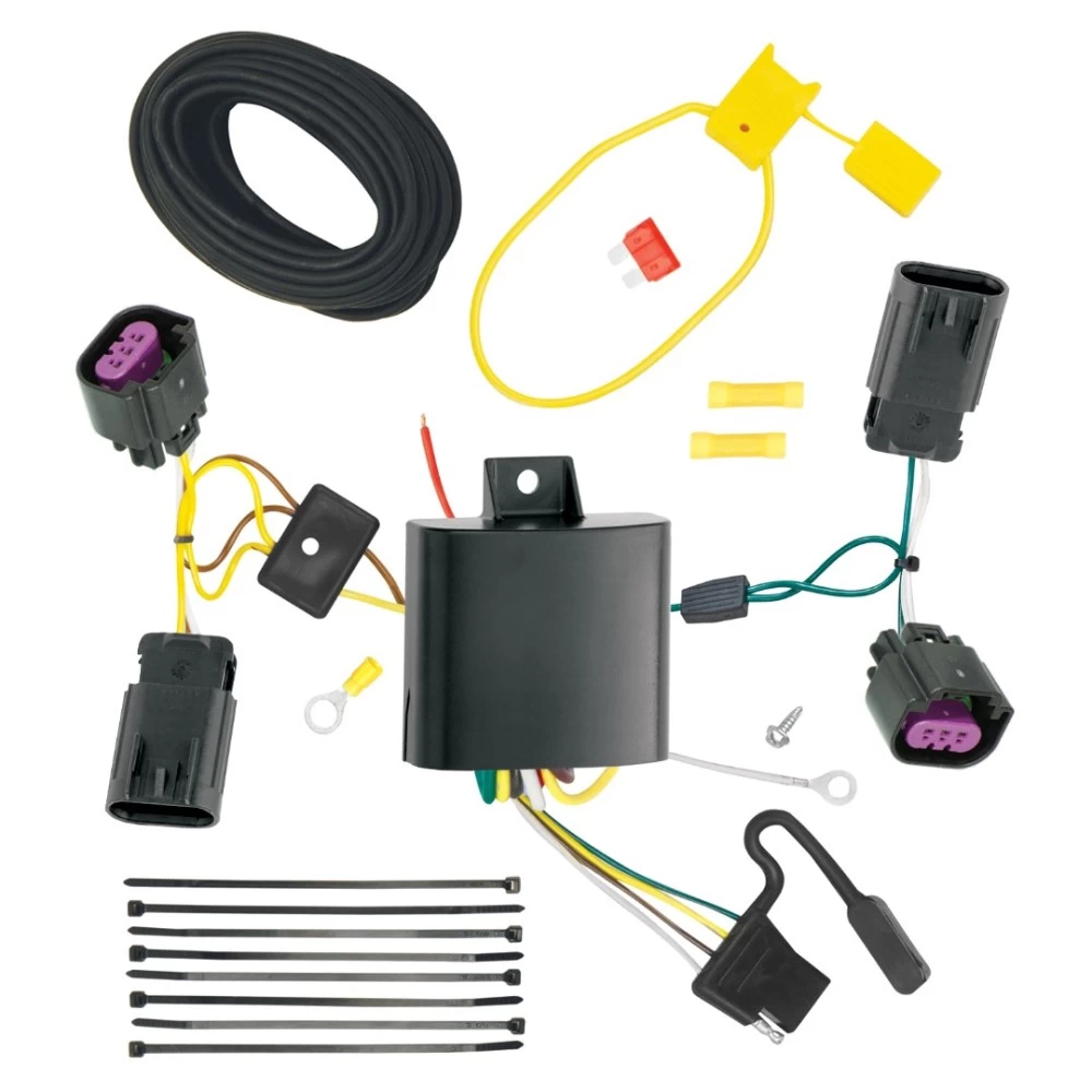 Trailer Hitch Tow Package Prodigy P3 Brake Control For 11-20 Dodge Journey w/o LED Taillights w/ 7-Way RV Wiring 2" Drop Mount 2" Ball Class 3 2" Receiver Draw-Tite Tekonsha