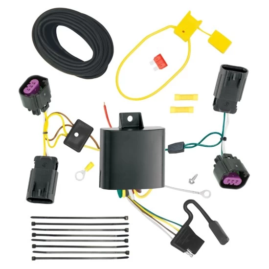 Trailer Hitch Tow Package Prodigy P3 Brake Control For 11-20 Dodge Journey w/o LED Taillights w/ 7-Way RV Wiring 2" Drop Mount 2" Ball Class 3 2" Receiver Draw-Tite Tekonsha