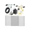 Trailer Hitch Tow Package Prodigy P3 Brake Control For 17-20 Chrysler Pacifica Except Hybrid w/ 7-Way RV Wiring 2" Drop Mount 2" Ball Class 3 2" Receiver