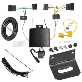 Trailer Wiring and Bracket For 15-18 BMW X5 Plug & Play 4-Flat Harness
