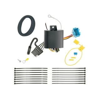 Trailer Tow Hitch For 18-24 Honda Odyssey w/o Fuse Provisions Hidden Removable 2" Receiver Complete Package w/ Wiring and 1-7/8" Ball
