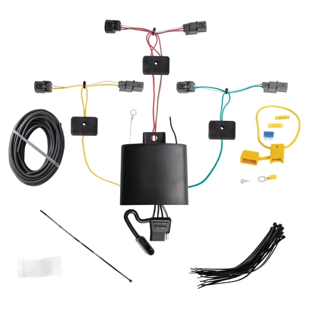 Trailer Tow Hitch For 21-23 Honda Civic Sedan Coupe Hatchback Complete Package w/ Wiring Draw Bar and 2" Ball