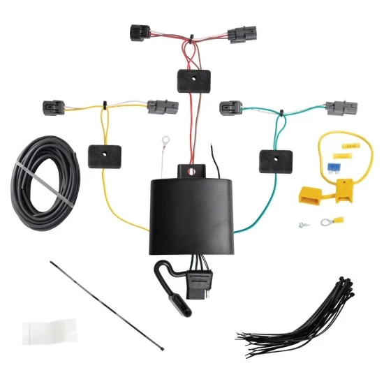 Trailer Tow Hitch For 21-23 Honda Civic Sedan Coupe Hatchback Complete Package w/ Wiring Draw Bar and 2" Ball