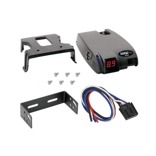 Trailer Brake Control For 07-14 Chevy Silverado GMC Sierra 2500 HD 3500 HD 07-13 1500 w/ Hardwire Wiring Adapter Proportional Draw-Tite Electric Trailer Brakes Module Box Controller