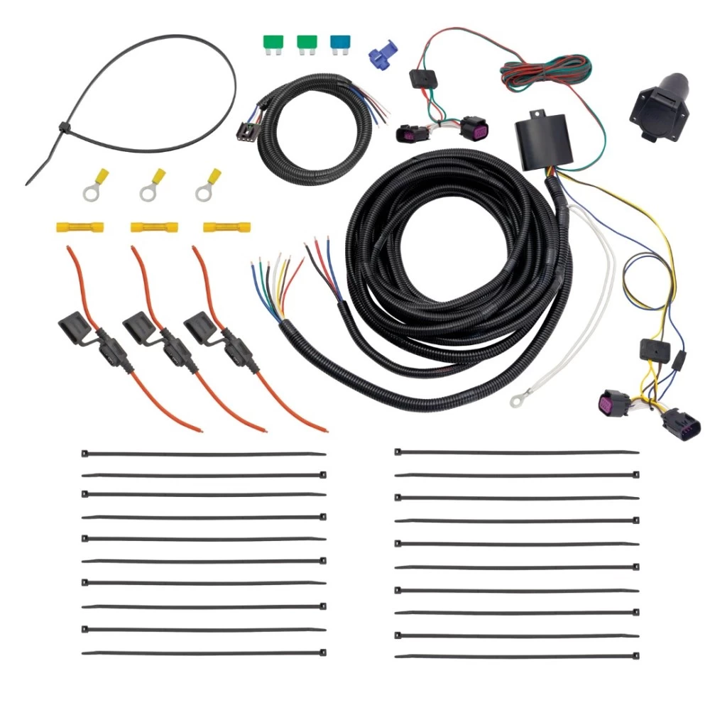 Trailer Hitch Tow Package Prodigy P3 Brake Control For 14-27 RAM ProMaster 1500 2500 (3500 Exc EXT models) w/ 7-Way RV Wiring 2" Drop Mount 2" Ball Class 4 2" Receiver Reese Tekonsha
