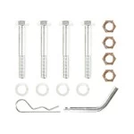 Trailer Tow Hitch Hardware Fastener Kit For 07-12 Dodge Caliber 08-09 Except SRT 1-1/4" Towing Receiver Class 1