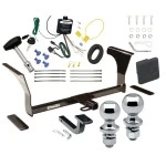 Trailer Tow Hitch For 16-23 Nissan Maxima All Models Deluxe Package Wiring 2" and 1-7/8" Ball and Lock