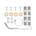Trailer Tow Hitch Hardware Fastener Kit For 04-09 Mazda 3 1-1/4" Towing Receiver Class 1