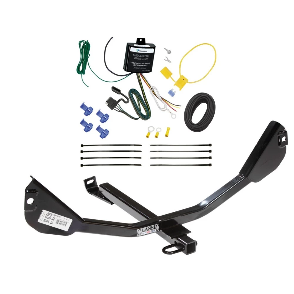Trailer Tow Hitch For 10-15 Chevrolet Camaro Convertible, Exc Ground Effects Trailer Hitch Tow Receiver w/ Wiring Harness Kit
