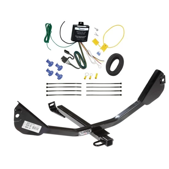 Trailer Tow Hitch For 10-15 Chevrolet Camaro Convertible, Exc Ground Effects Trailer Hitch Tow Receiver w/ Wiring Harness Kit