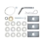 Trailer Tow Hitch Hardware Fastener Kit For 07-11 BMW 328i 09-11 xDrive Sedan 07-08 Single Muffler 1-1/4" Towing Receiver Class 1