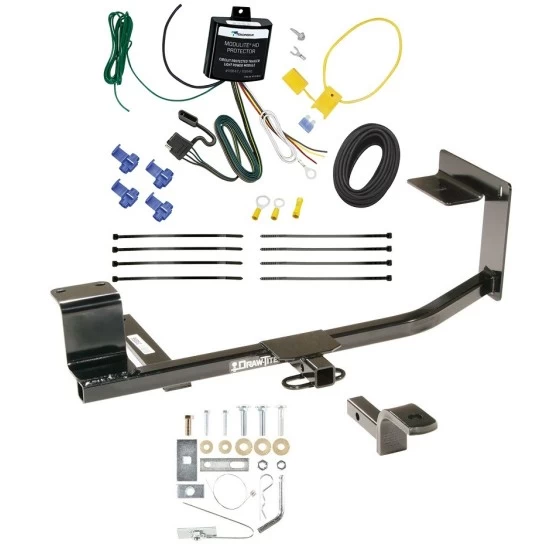 Tow Hitch w/ Wiring and Draw-Bar 06-14 Volkswagen Jetta Sedan Exc TDI 2005 New Body 10-14 Golf Wagon 11-14 SportWagen Exc TDI Trailer Receiver Class I 1-1/4" Tekonsha