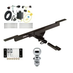 Trailer Tow Hitch For 16-22 Volkswagen Passat All Models Complete Package w/ Wiring Draw Bar and 1-7/8" Ball