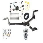 Trailer Tow Hitch For 09-14 Acura TL All Models Complete Package w/ Wiring Draw Bar and 2" Ball
