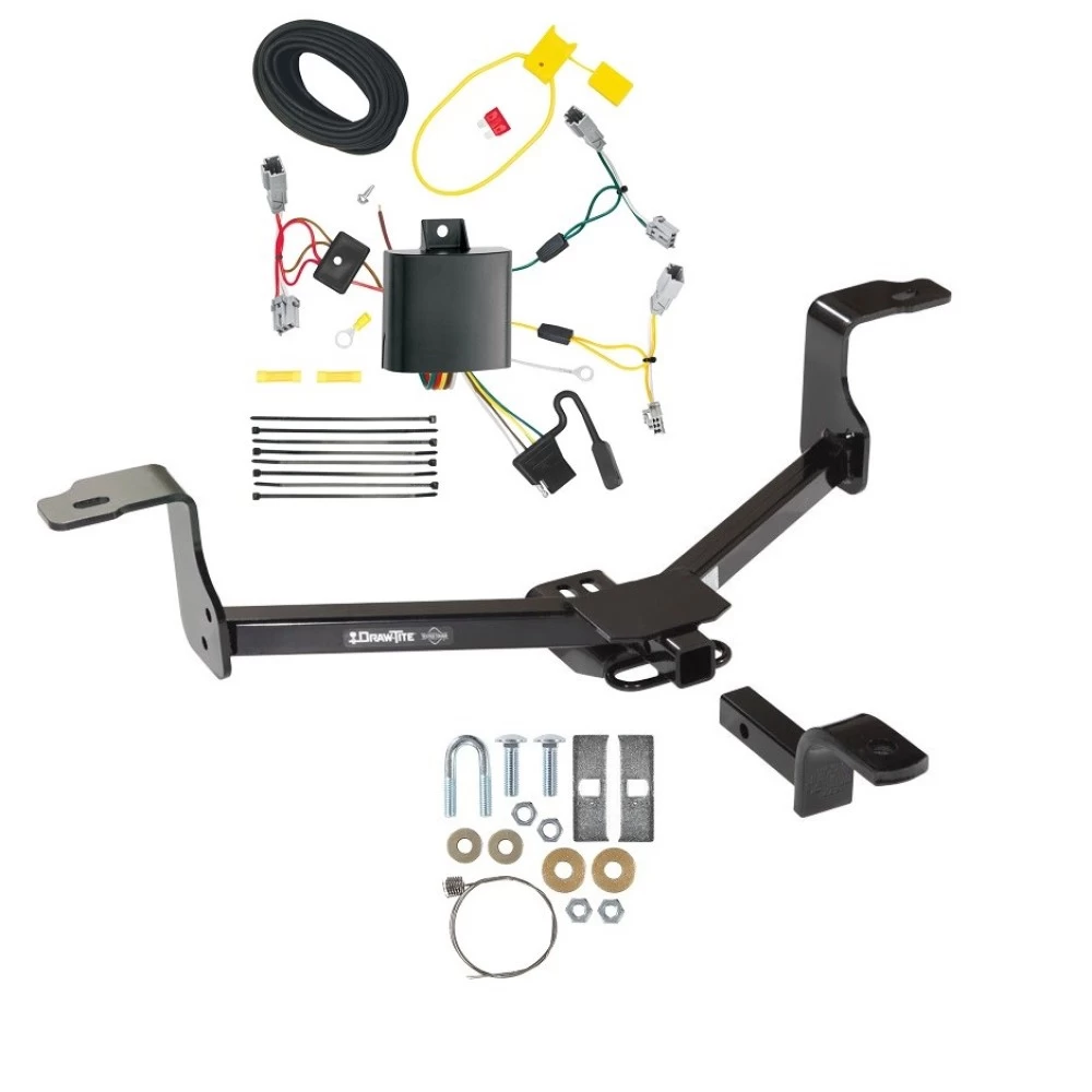 Tow Hitch w/ Wiring and Draw-Bar 13-17 Honda Accord w/o LED Taillights w/LED Taillights Trailer Receiver Class I 1-1/4" Tekonsha