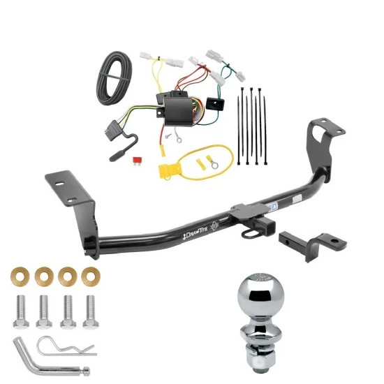 Trailer Tow Hitch For 14-19 Toyota Corolla Sedan Complete Package w/ Wiring Draw Bar and 2" Ball