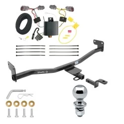 Trailer Tow Hitch For 14-19 KIA Soul w/o LED Taillights Complete Package w/ Wiring Draw Bar and 2" Ball