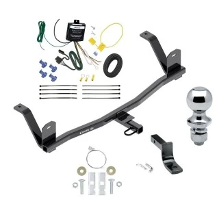 Trailer Tow Hitch For 17-21 Chevrolet Bolt EV All Models Complete Package w/ Wiring Draw Bar and 1-7/8" Ball