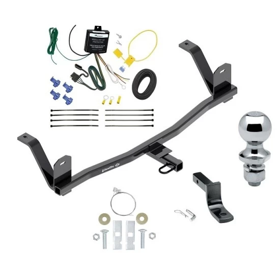 Trailer Tow Hitch For 17-21 Chevrolet Bolt EV All Models Complete Package w/ Wiring Draw Bar and 1-7/8" Ball