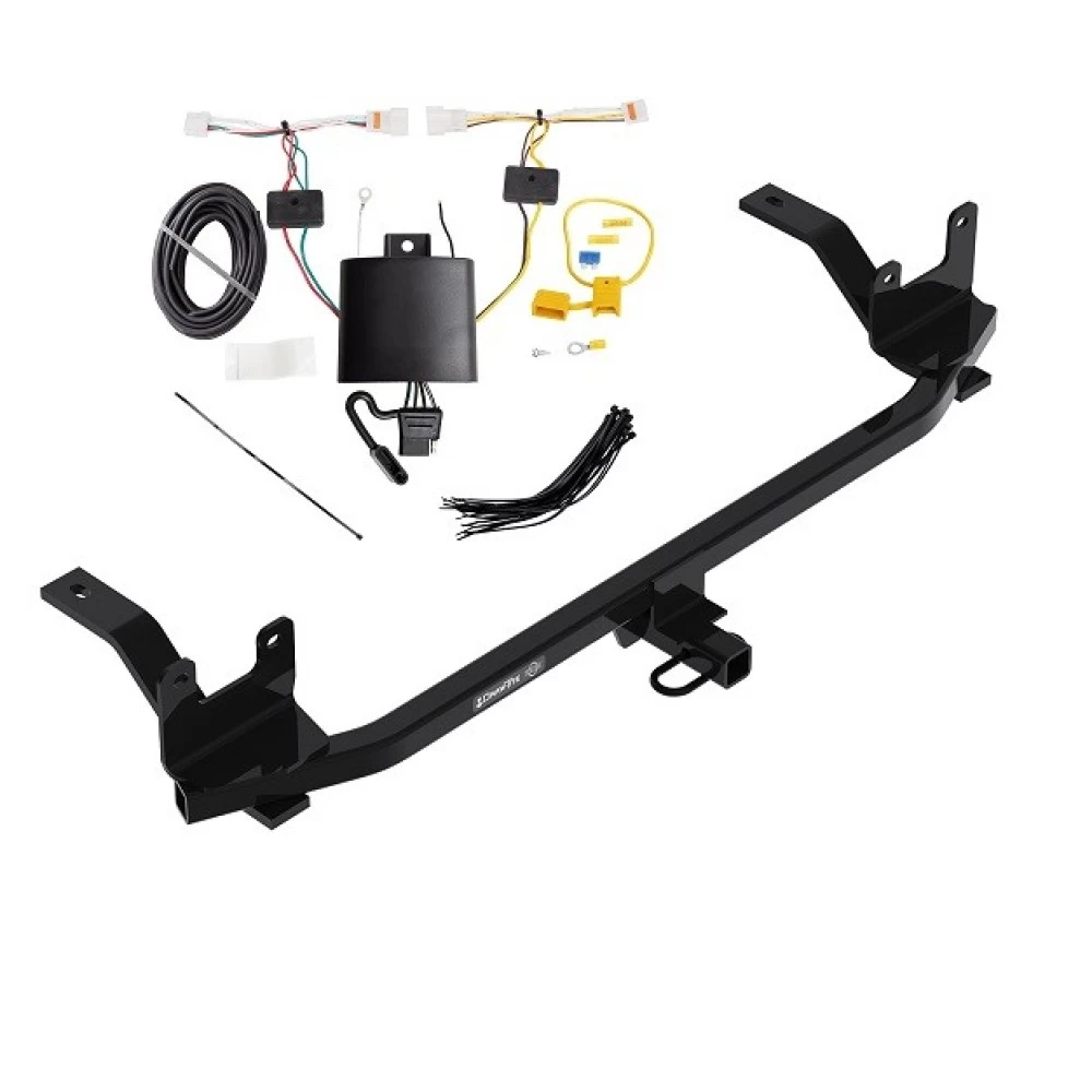 Trailer Tow Hitch For 18-23 KIA Rio Sedan w/ Wiring Harness Kit Class 1 1-1/4" Receiver Draw-Tite