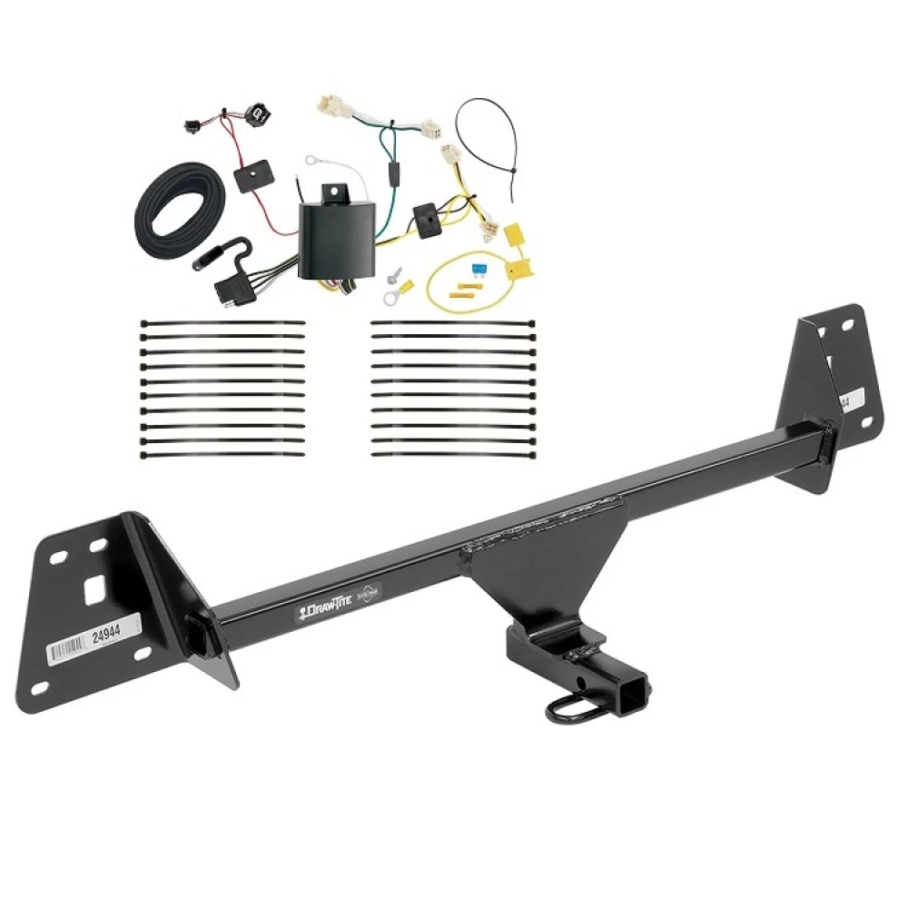 Trailer Tow Hitch For 16-18 Toyota Prius All Models w/ Wiring Harness Kit Class 1 1-1/4" Receiver Draw-Tite