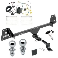 Trailer Tow Hitch For 16-18 Toyota Prius All Models Deluxe Package Wiring 2" and 1-7/8" Ball and Lock