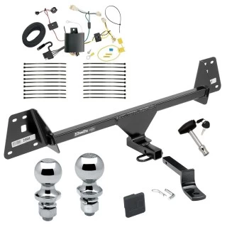 Trailer Tow Hitch For 16-18 Toyota Prius All Models Deluxe Package Wiring 2" and 1-7/8" Ball and Lock
