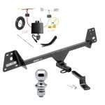 Trailer Tow Hitch For 17-22 Toyota Prius Prime All Models Complete Package w/ Wiring Draw Bar and 1-7/8" Ball