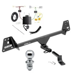 Trailer Tow Hitch For 17-22 Toyota Prius Prime All Models Complete Package w/ Wiring Draw Bar and 1-7/8" Ball