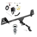 Trailer Tow Hitch For 17-22 Toyota Prius Prime All Models Complete Package w/ Wiring Draw Bar and 2" Ball