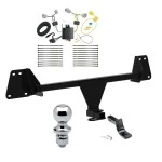 Trailer Tow Hitch For 18-22 Toyota C-HR Complete Package w/ Wiring Draw Bar and 1-7/8" Ball