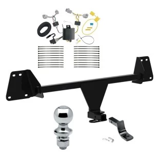 Trailer Tow Hitch For 18-22 Toyota C-HR All Models Complete Package w/ Wiring Draw Bar and 1-7/8" Ball