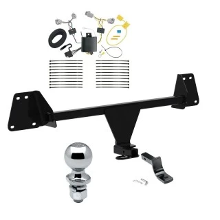 Trailer Tow Hitch For 18-22 Toyota C-HR All Models Complete Package w/ Wiring Draw Bar and 2" Ball
