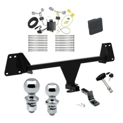 Trailer Tow Hitch For 18-22 Toyota C-HR All Models Deluxe Package Wiring 2" and 1-7/8" Ball and Lock