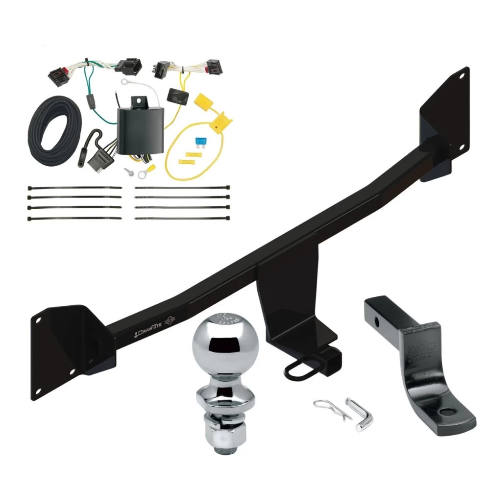 Reese Trailer Tow Hitch For 20-22 Volkswagen Passat without LED Taillights Complete Package w/ Wiring Draw Bar and 2" Ball