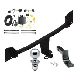 Trailer Tow Hitch For 20-22 Volkswagen Passat without LED Taillights Complete Package w/ Wiring Draw Bar and 2" Ball