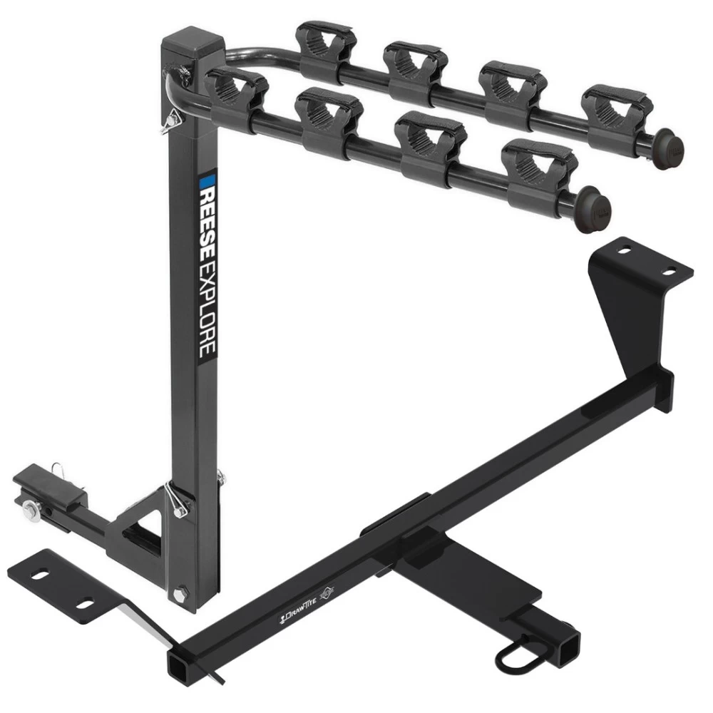 Reese Trailer Tow Hitch For 20-23 Nissan Sentra Except S Class 1 Tilt Away Arm Fold Down Bike Carrier
