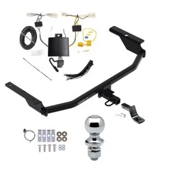 Trailer Tow Hitch For 21-26 Hyundai Elantra Sedan Exc N, N Line, or Hybrid Complete Package w/ Wiring Draw Bar and 1-7/8" Ball