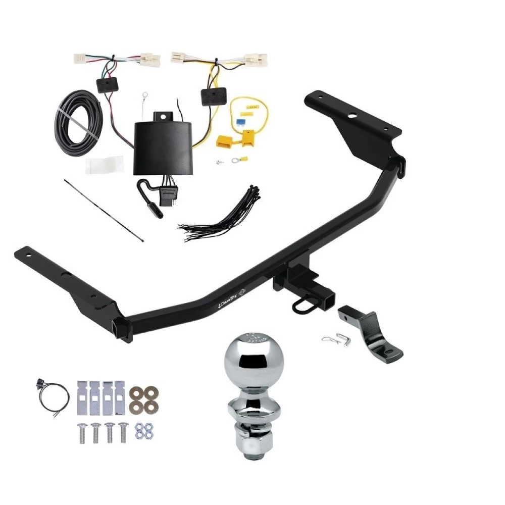 Trailer Tow Hitch For 21-26 Hyundai Elantra Sedan Exc N, N Line, or Hybrid Complete Package w/ Wiring Draw Bar and 2" Ball