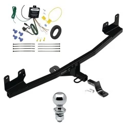 Trailer Tow Hitch For 20-20 KIA Rio Hatchback Complete Package w/ Wiring Draw Bar and 2" Ball