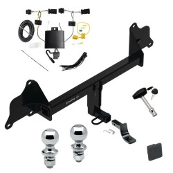 Trailer Tow Hitch For 20-23 Tesla 3 All Models Deluxe Package Wiring 2" and 1-7/8" Ball and Lock
