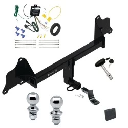 Trailer Tow Hitch For 17-19 Tesla 3 All Models Deluxe Package Wiring 2" and 1-7/8" Ball and Lock
